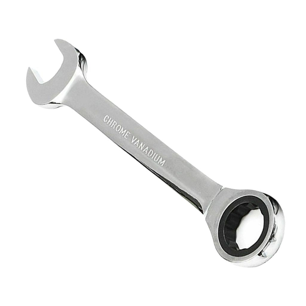 6mm-32mm Steel Metric Fixed Head Ratchet Spanner Wrench Hand Nut Tools 6mm