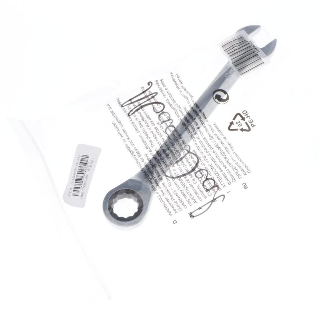 6mm-32mm Steel Metric Fixed Head Ratchet Spanner Wrench Hand Nut Tools 17mm