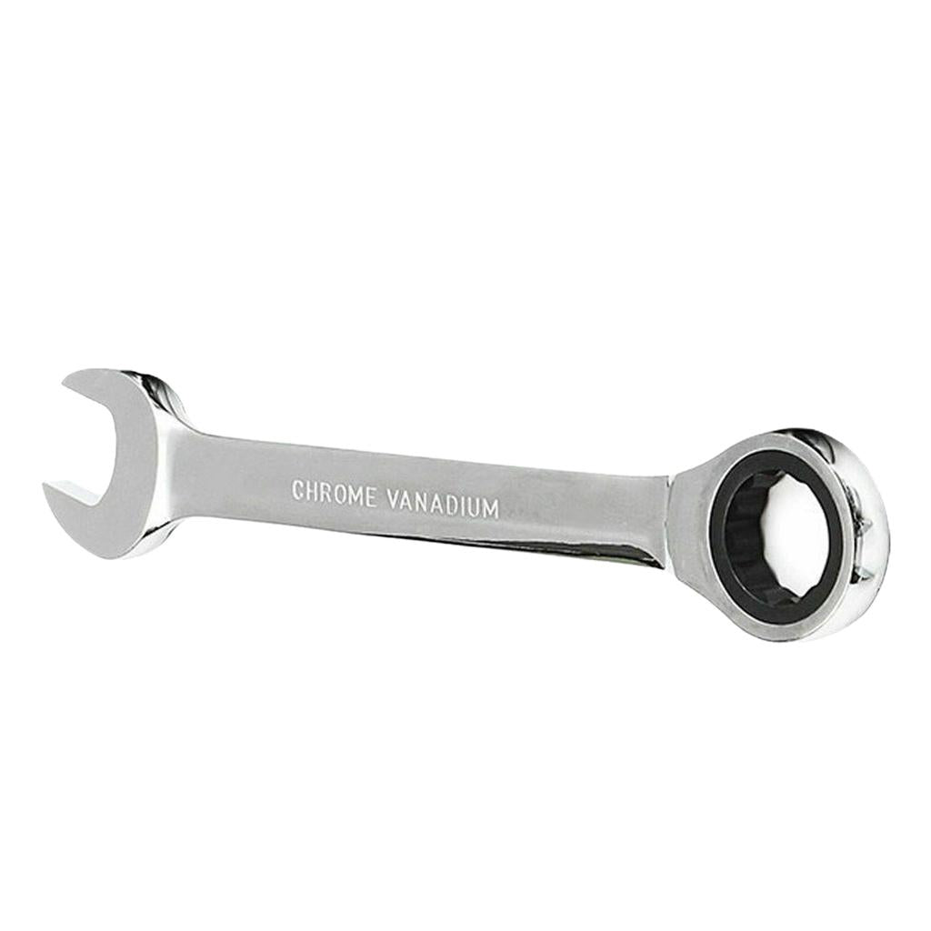 6mm-32mm Steel Metric Fixed Head Ratchet Spanner Wrench Hand Nut Tools 24mm