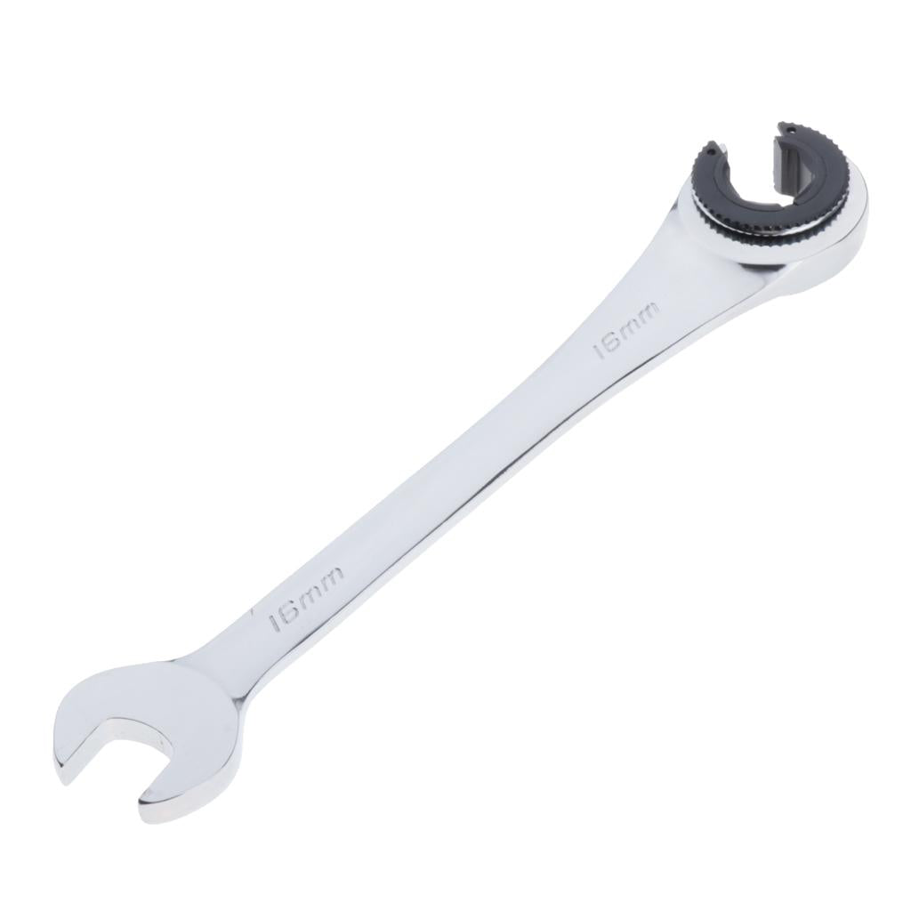 Tube Ratchet Wrench Set Skid Oil Wrench Set Hand Tools Gear Ring Wrench 16mm