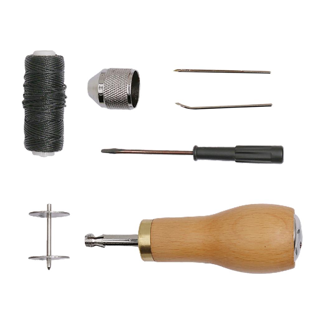 Leather Hand Sewing Tool Leather Craft Tools with Hand Sewing Needles