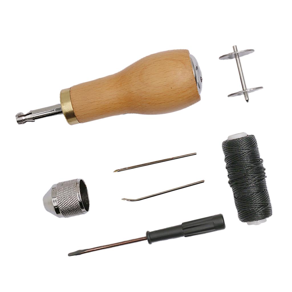 Leather Hand Sewing Tool Leather Craft Tools with Hand Sewing Needles