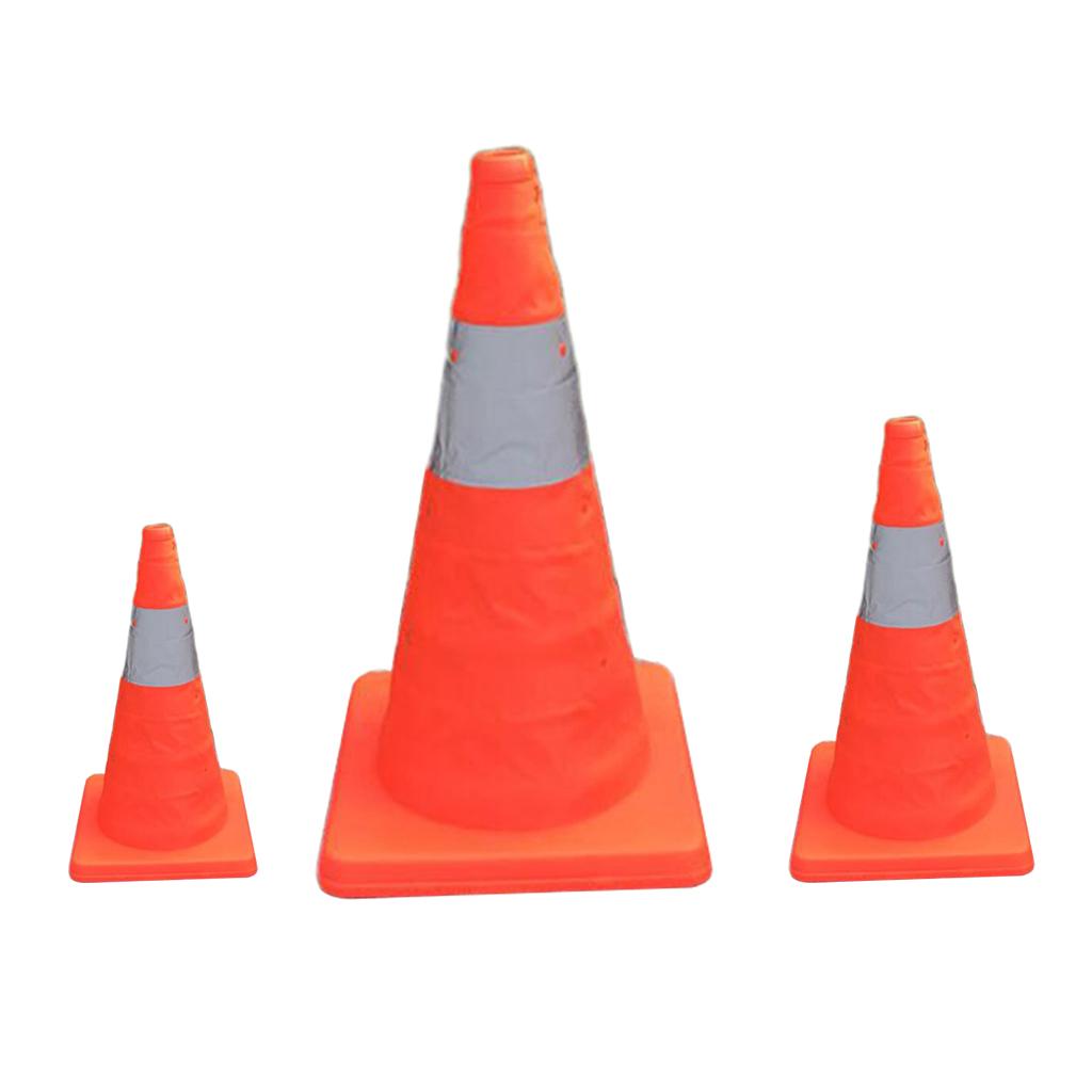 Collapsible Traffic Cones Multi Purpose Pop up Reflective Safety Cone 30cm