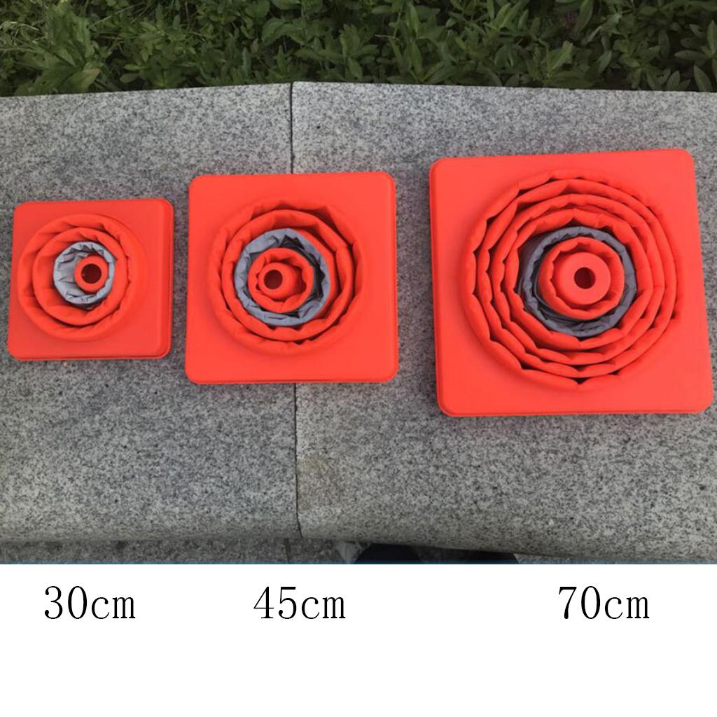 Collapsible Traffic Cones Multi Purpose Pop up Reflective Safety Cone 30cm