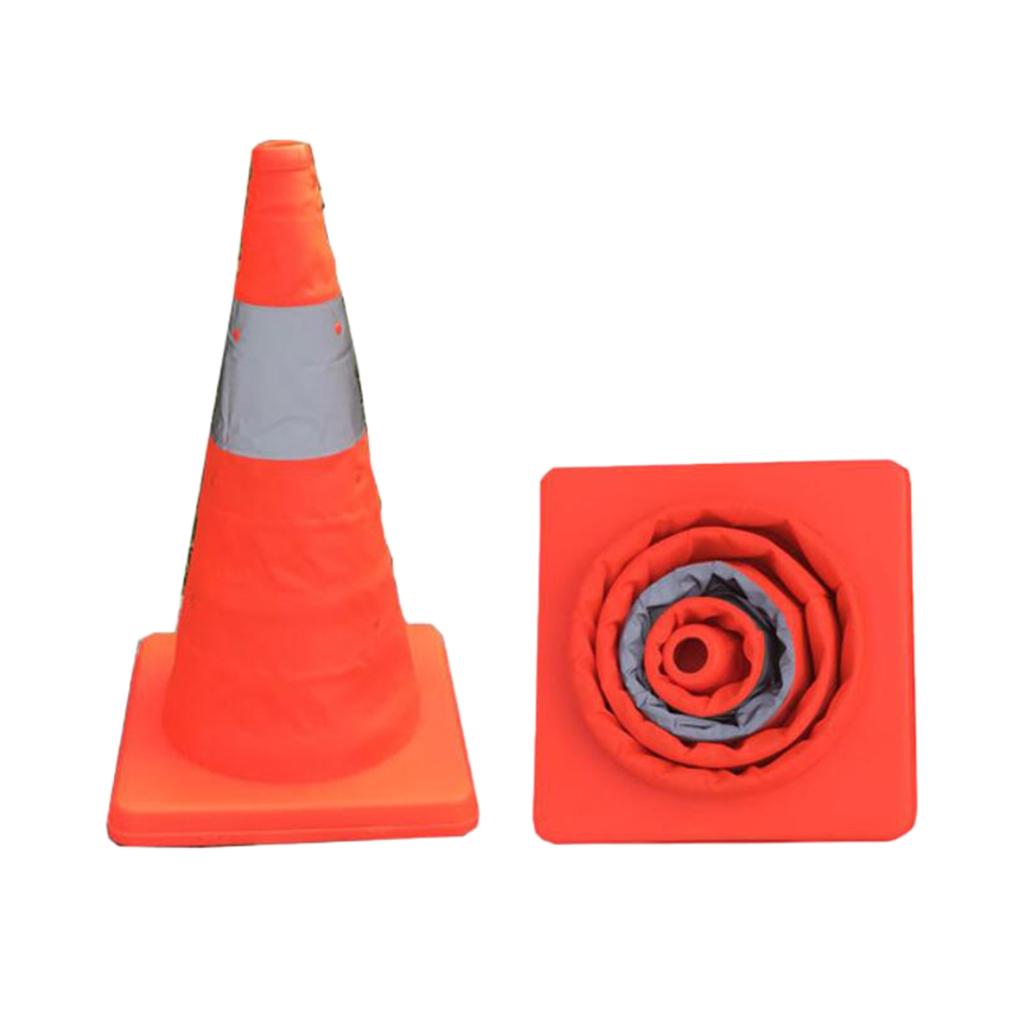 Collapsible Traffic Cones Multi Purpose Pop up Reflective Safety Cone 45cm
