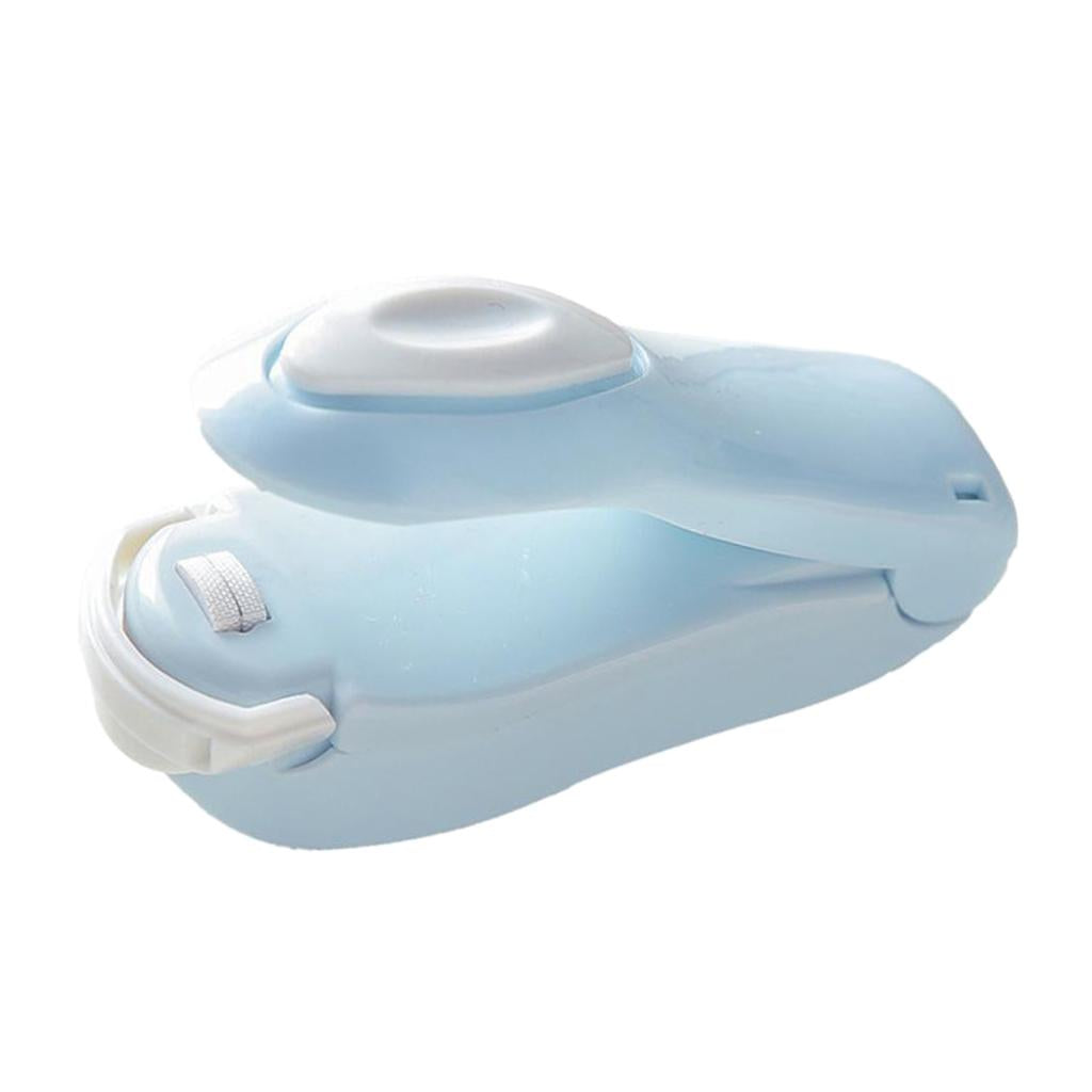 Portable Mini Sealer for Plastic Bags Preservation Hand Press Bag Sealer blue