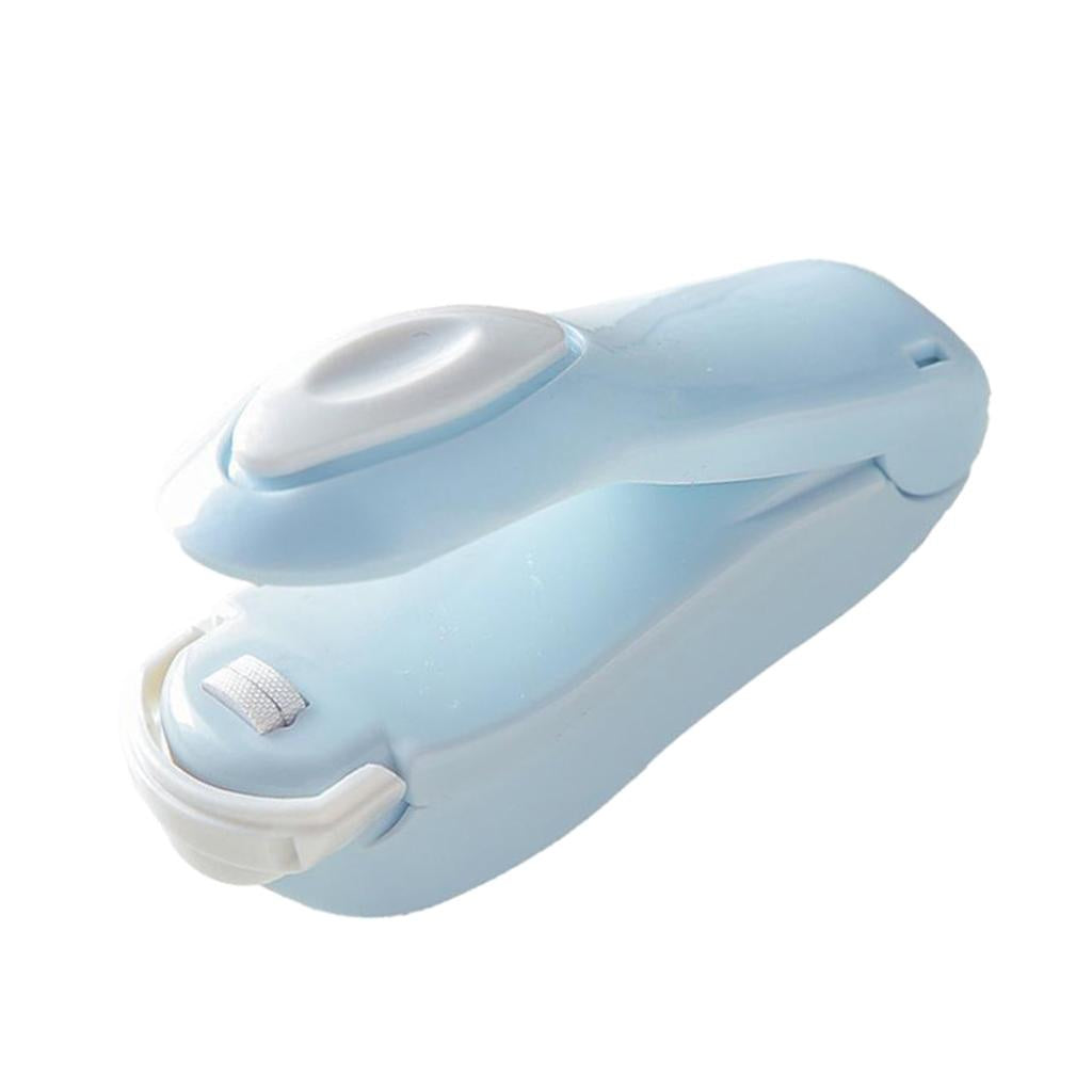 Portable Mini Sealer for Plastic Bags Preservation Hand Press Bag Sealer blue