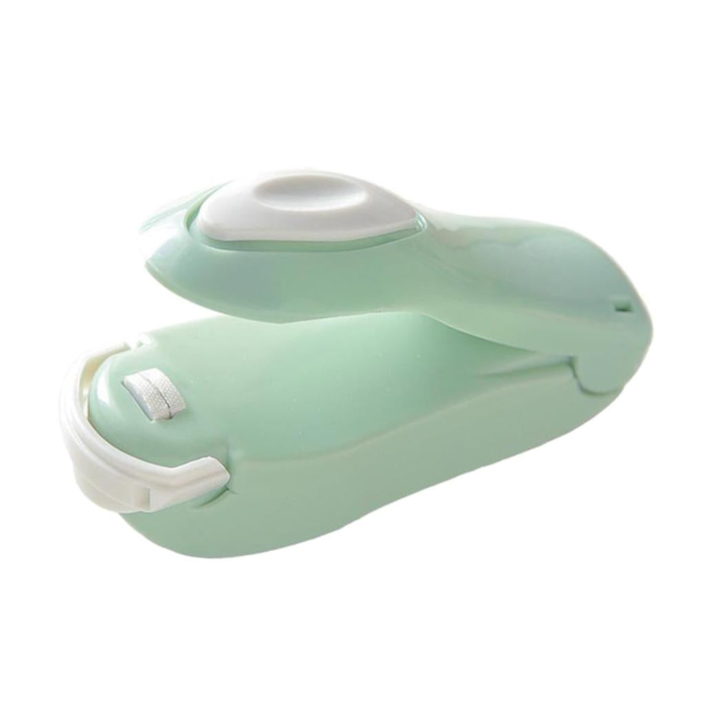 Portable Mini Sealer for Plastic Bags Preservation Hand Press Bag Sealer green