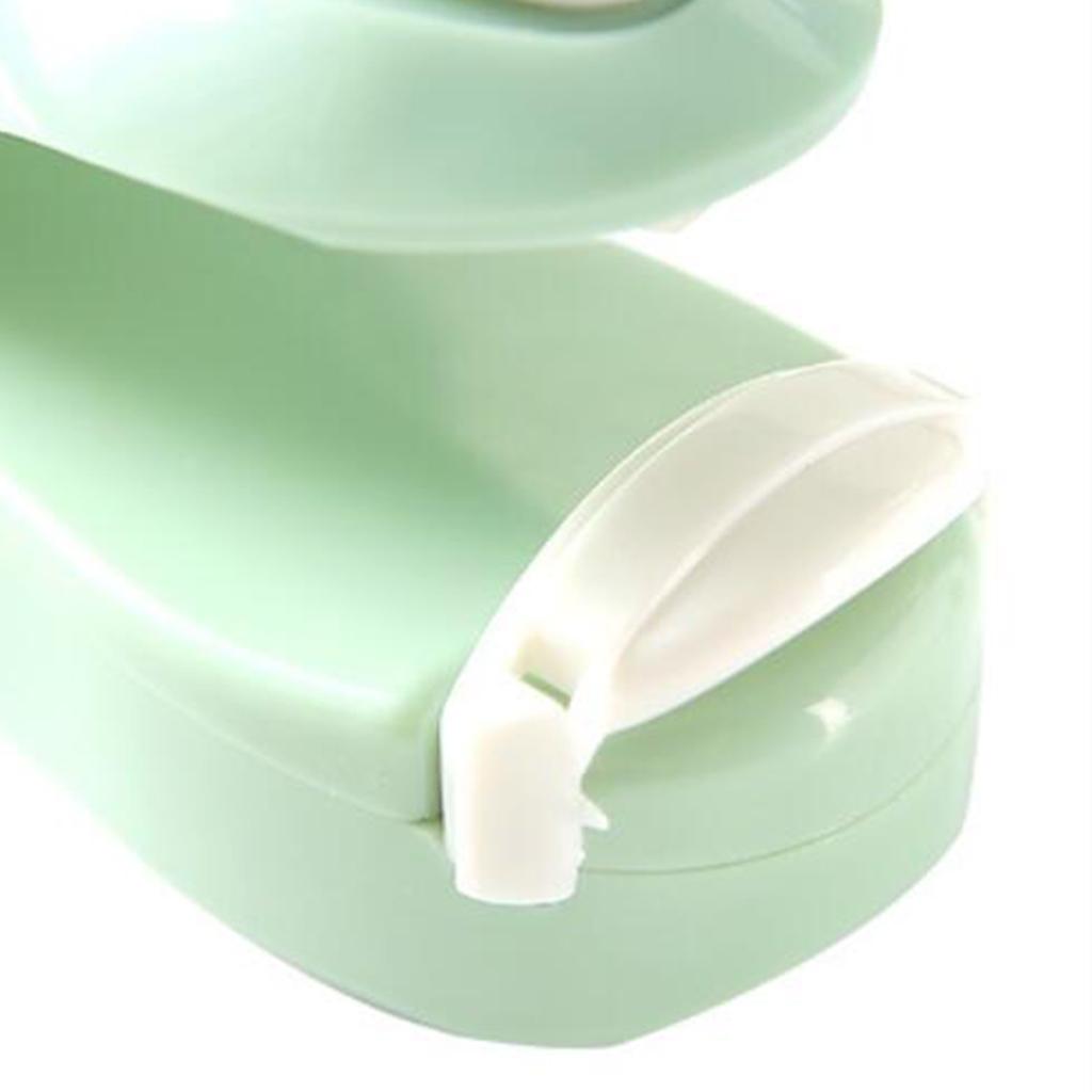 Portable Mini Sealer for Plastic Bags Preservation Hand Press Bag Sealer green