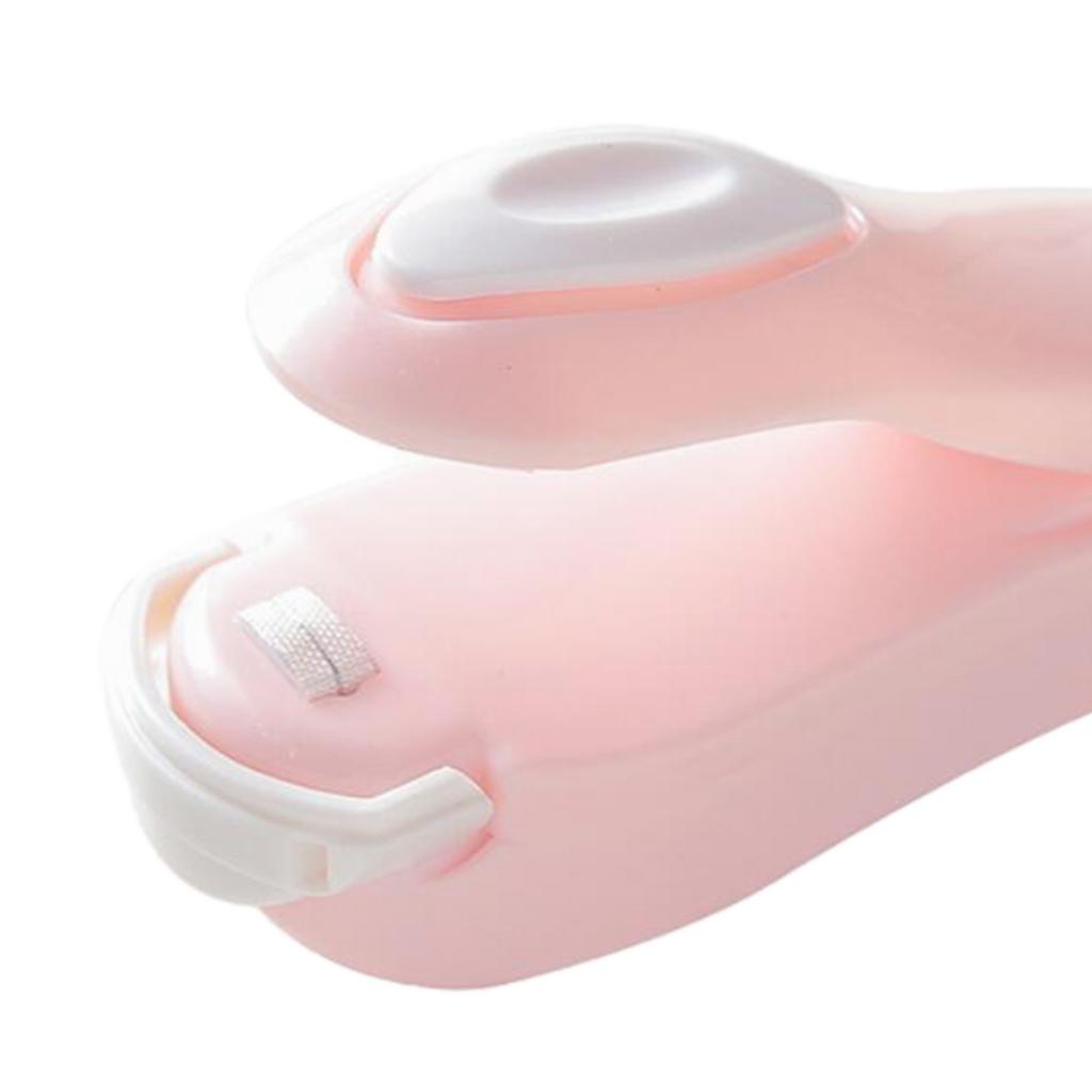 Portable Mini Sealer for Plastic Bags Preservation Hand Press Bag Sealer pink