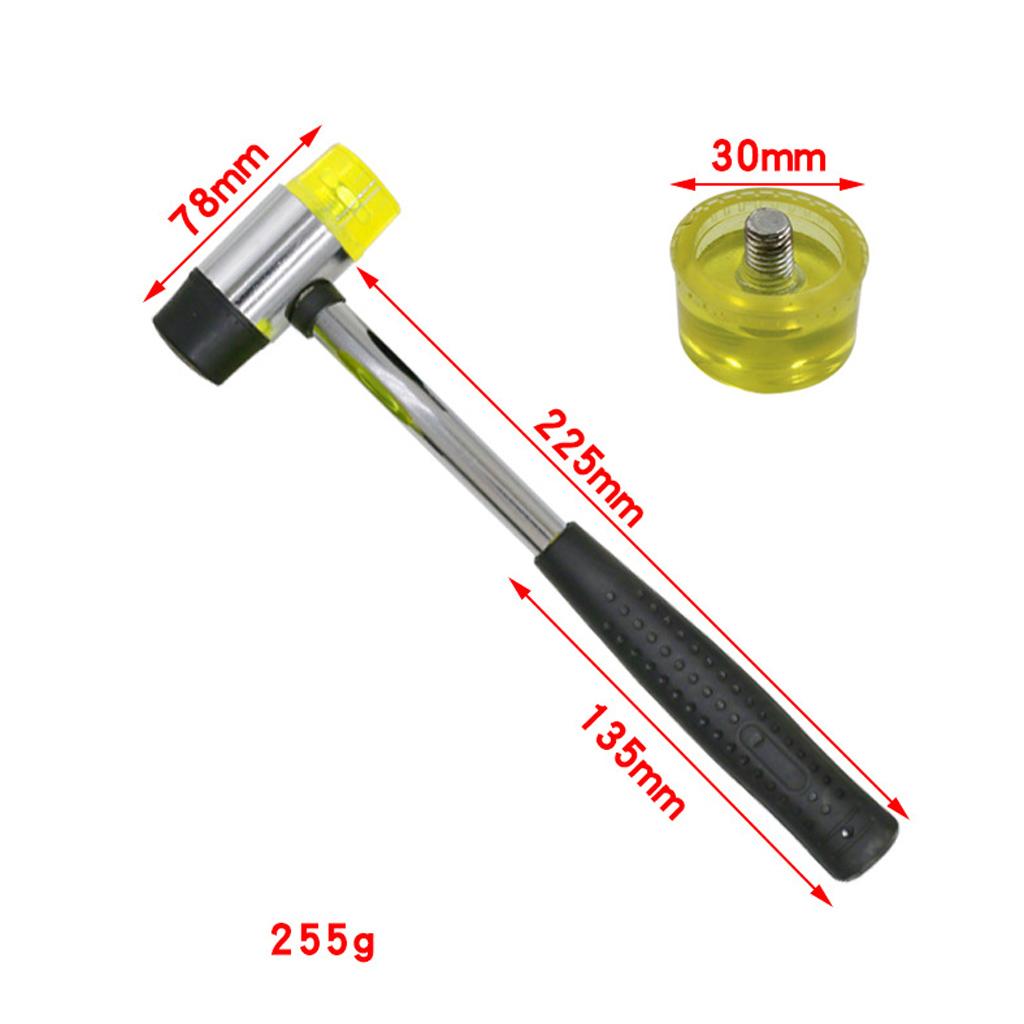 30mm Diameter Rubber Hammer Soft Mallet with Non Slip Grip Installation Tool