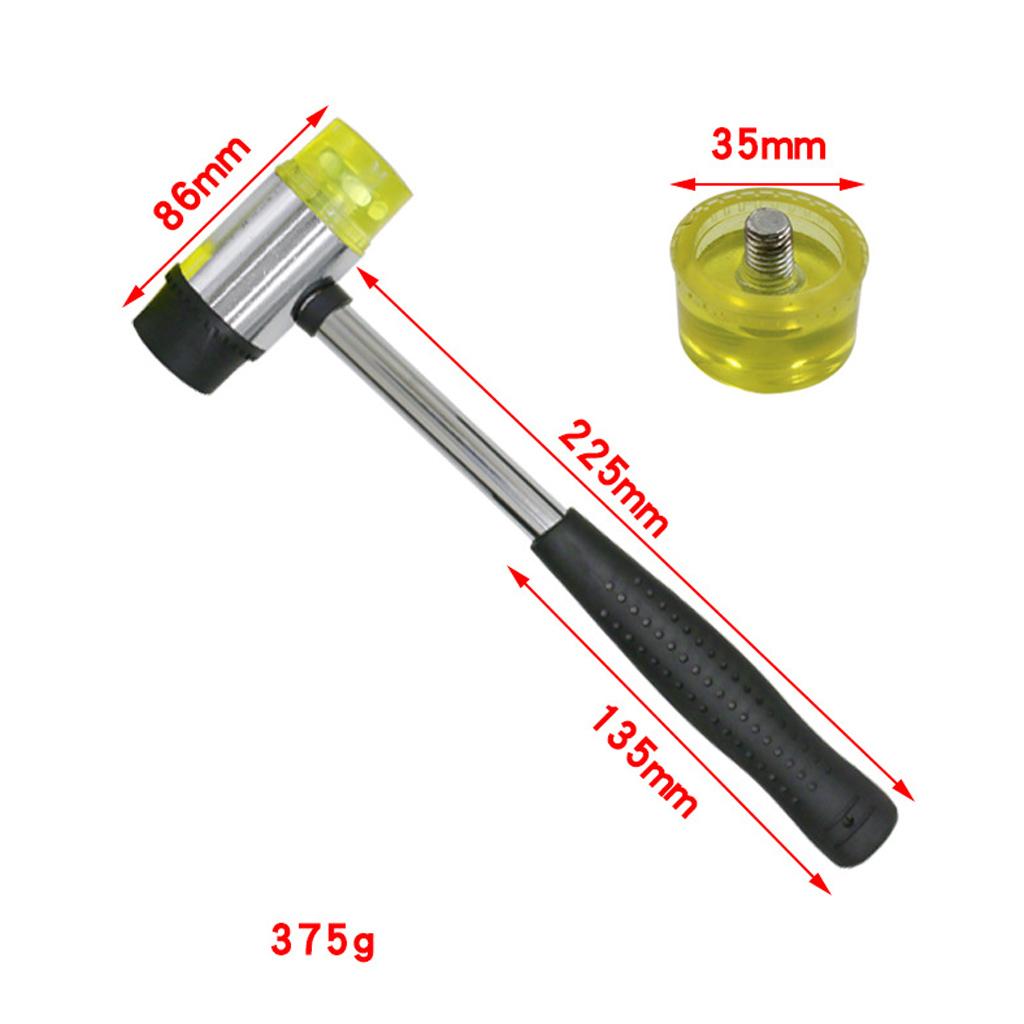 35mm Diameter Rubber Hammer Soft Mallet with Non Slip Grip Installation Tool