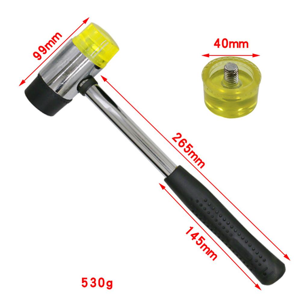 40mm Diameter Rubber Hammer Soft Mallet with Non Slip Grip Installation Tool