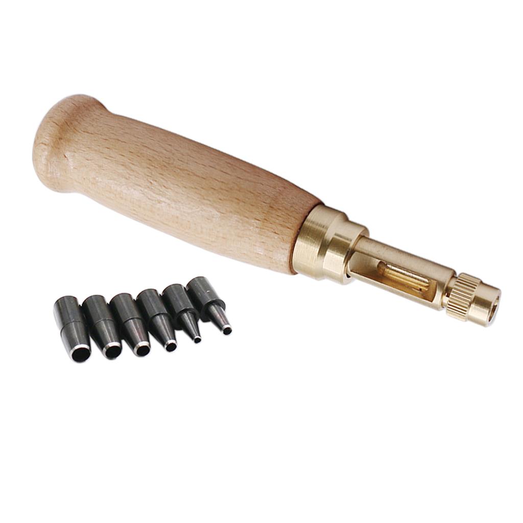 Multi-aperture Semi-automatic Puncher Set Cardboard Leather DIY Tool 1.5-4mm