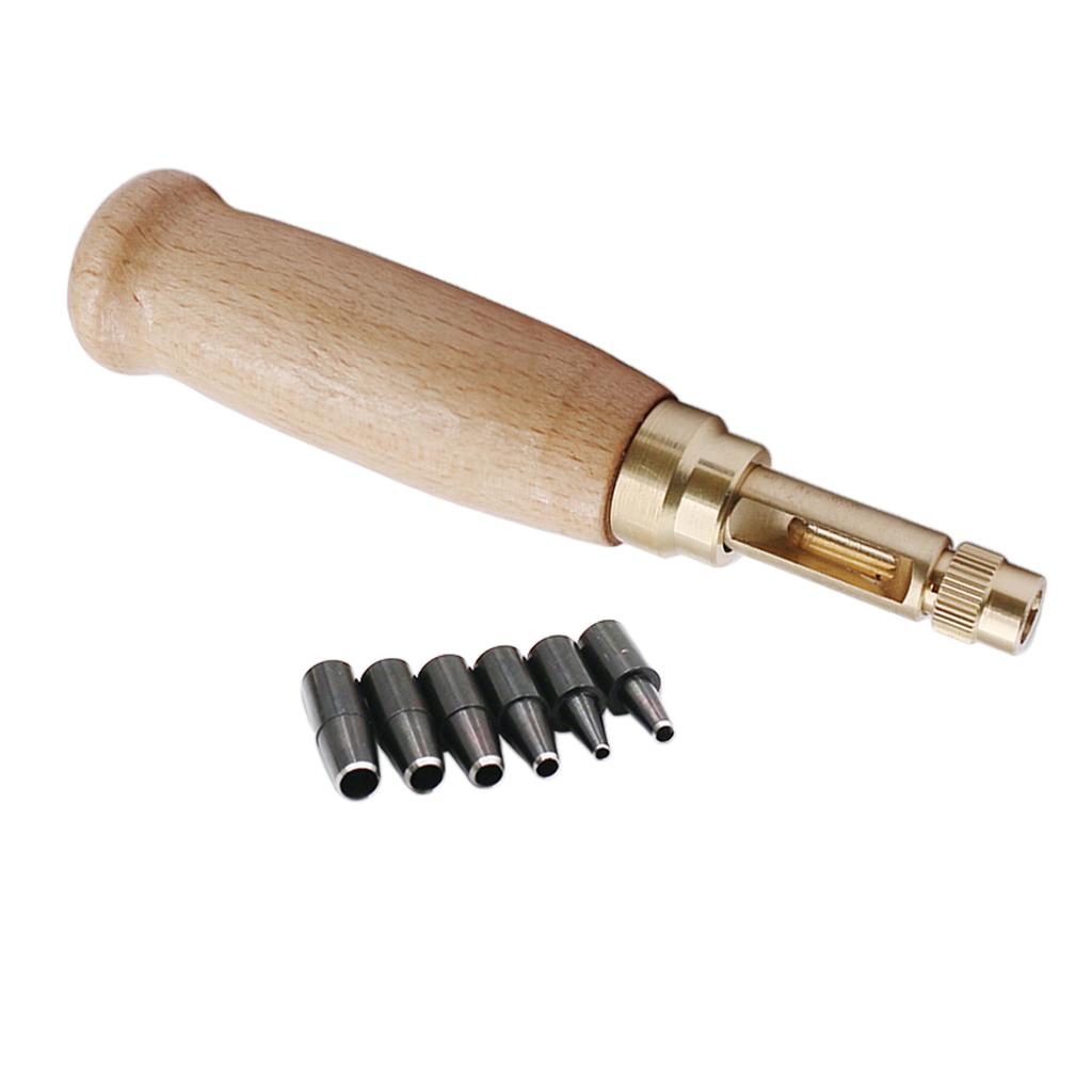 Multi-aperture Semi-automatic Puncher Set Cardboard Leather DIY Tool 1.5-4mm