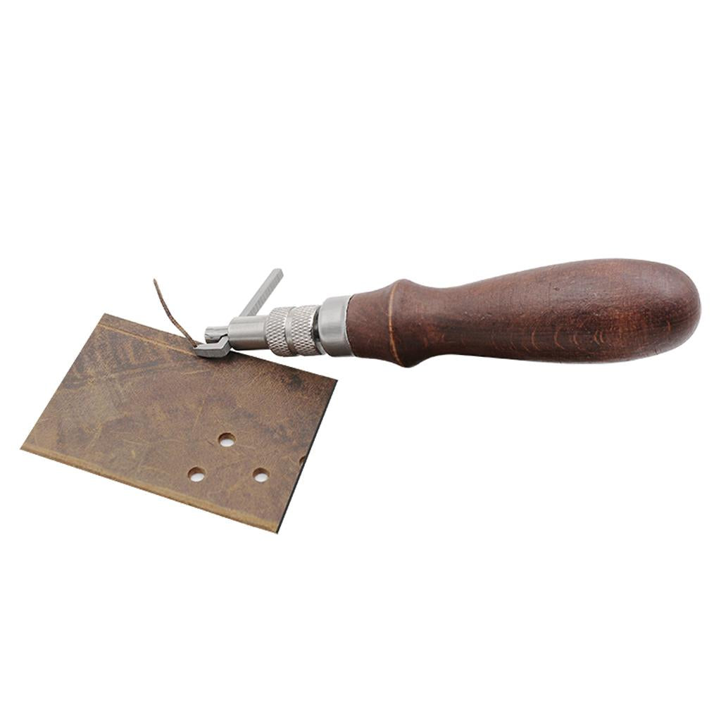 Adjustable Stitching Groover Skiving Edger Beveler Leather Carving Tool