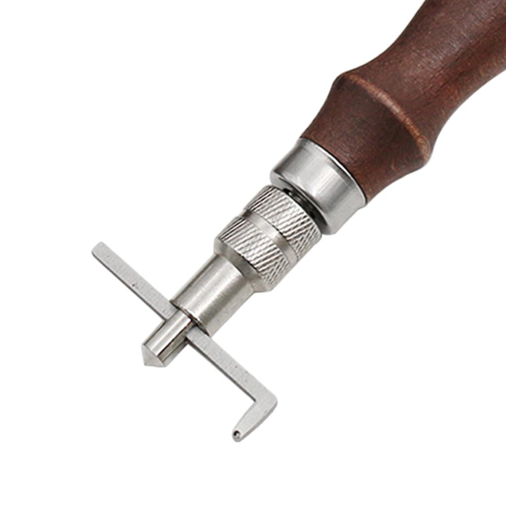 Adjustable Stitching Groover Skiving Edger Beveler Leather Carving Tool