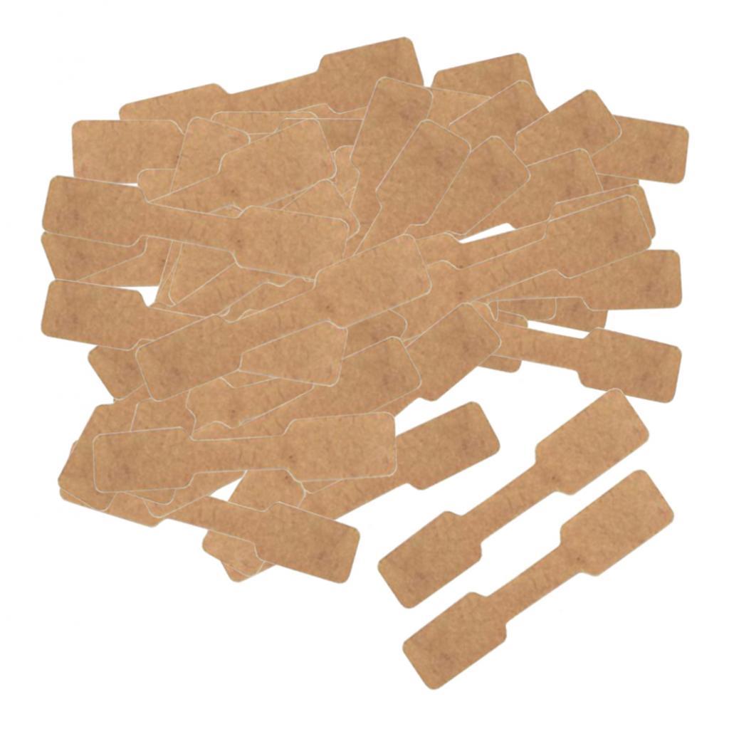 Jewellery Labels Price Tags Self Adhesive Blank Price Tag square kraft paper