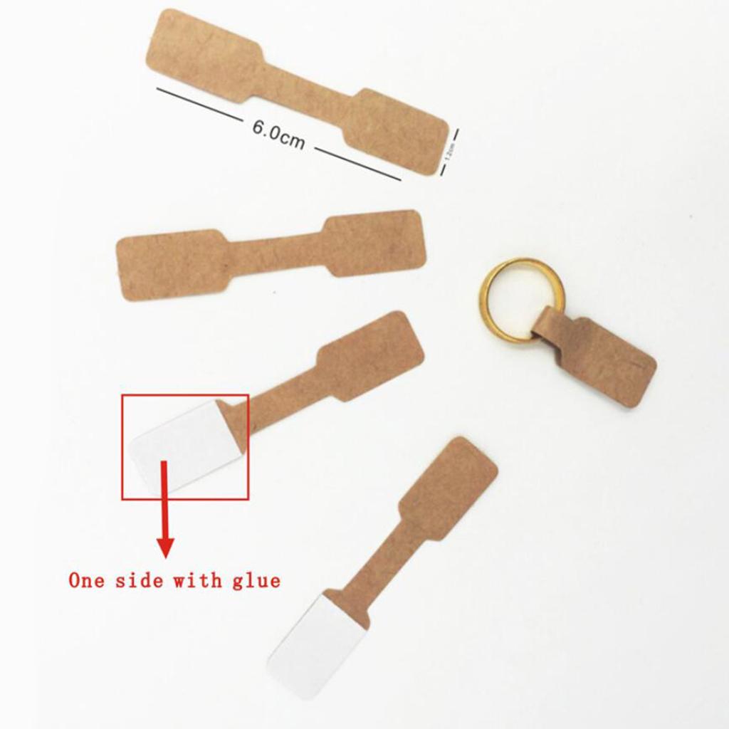 Jewellery Labels Price Tags Self Adhesive Blank Price Tag square kraft paper