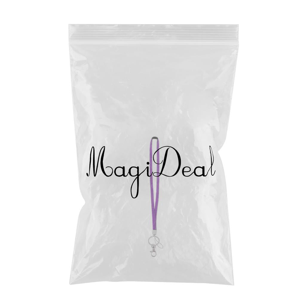 Lanyard ID Badge Card Holder Strap Sparkling Phone Neck Straps Purple