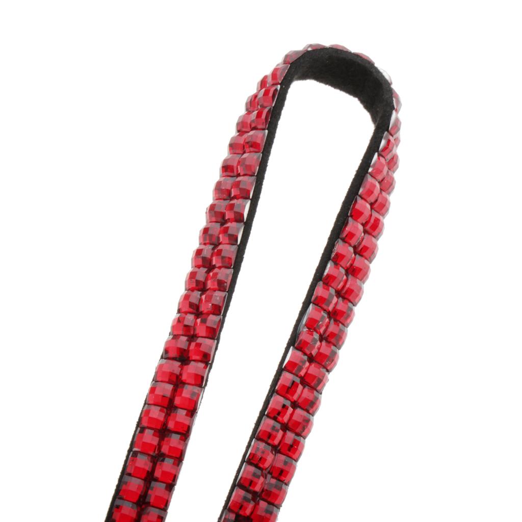 Lanyard ID Badge Card Holder Strap Sparkling Phone Neck Straps Red
