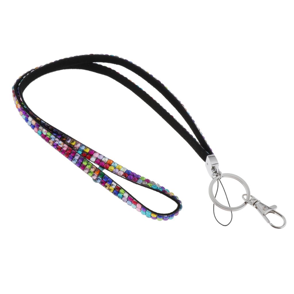 Lanyard ID Badge Card Holder Strap Sparkling Phone Neck Straps Multi