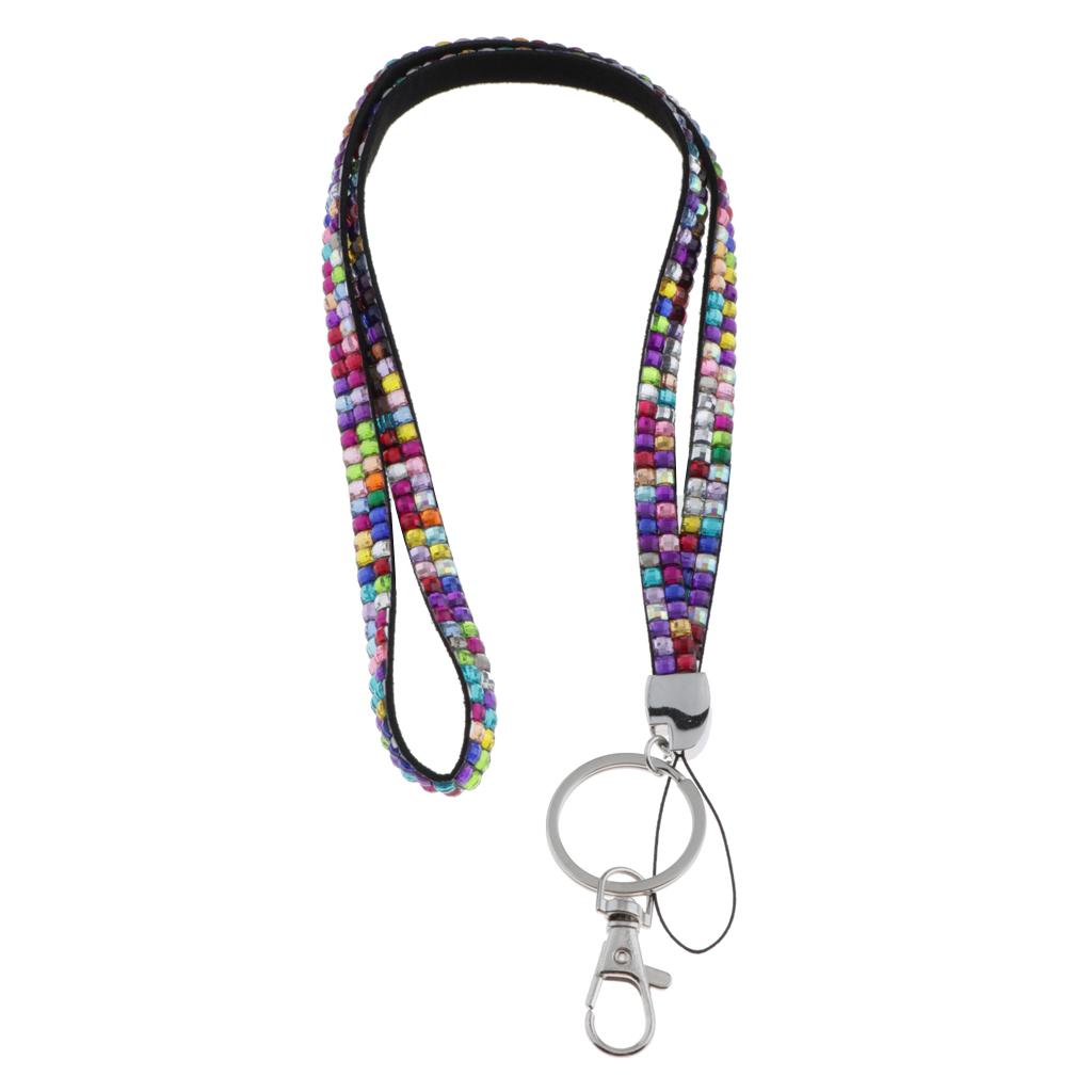Lanyard ID Badge Card Holder Strap Sparkling Phone Neck Straps Multi