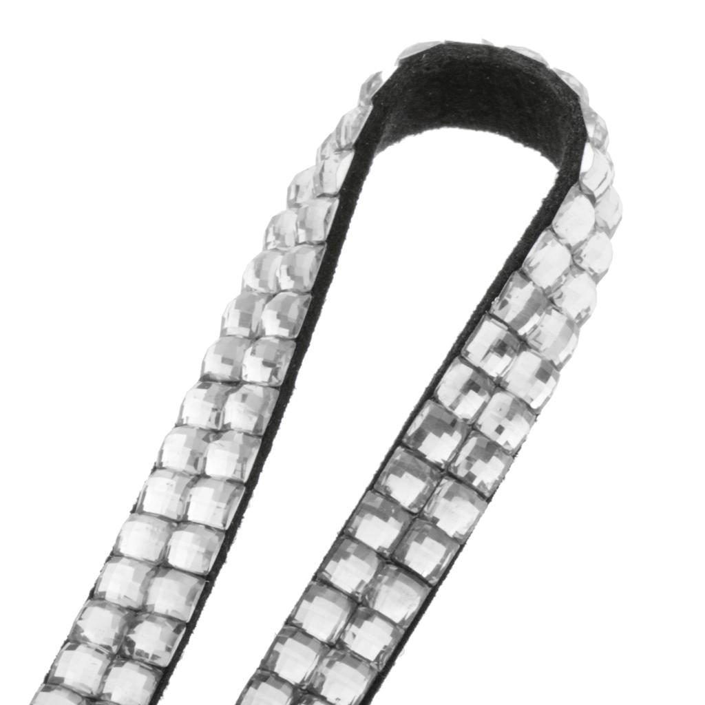 Lanyard ID Badge Card Holder Sparkling Phone Keys Neck Straps Clear White