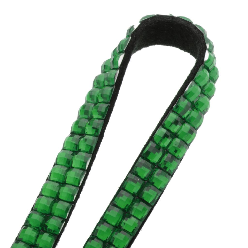 Lanyard ID Badge Card Holder Sparkling Phone Keys Neck Straps Dark Green