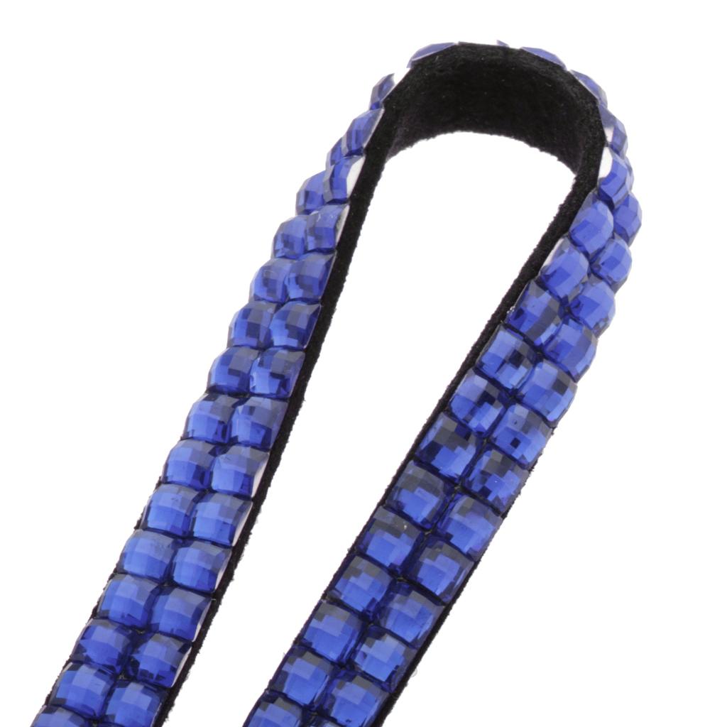 Lanyard ID Badge Card Holder Sparkling Phone Keys Neck Straps Dark Blue