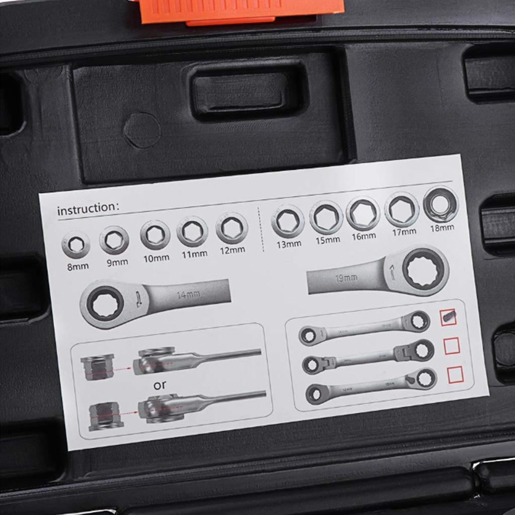 28pcs Repair Tool Sets Wrench Socket Screwdriver Hand Tools
