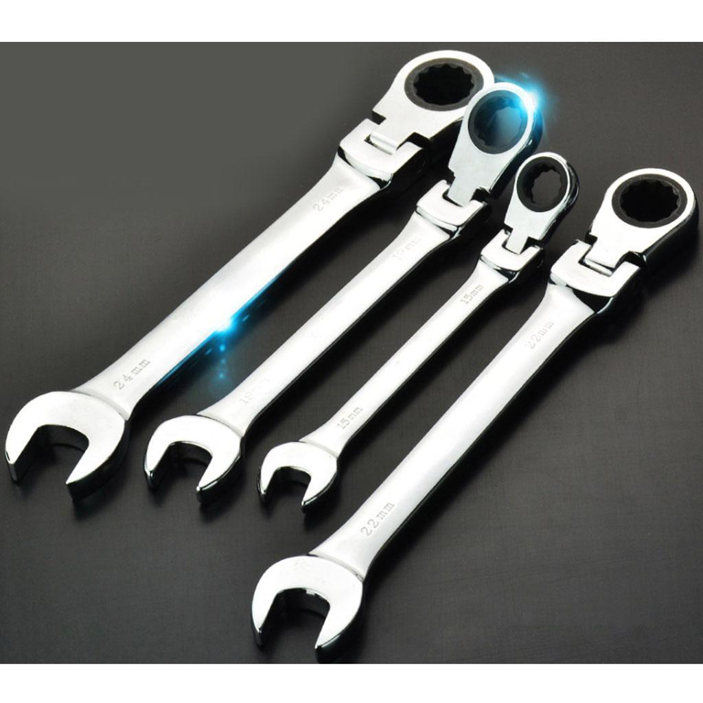 1pc Flexible Ratchet Wrench High Quality Metric Hand Repair Tool for Car 10mm
