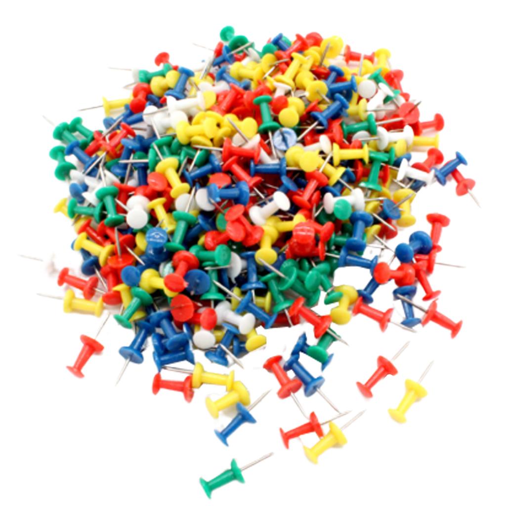 200pcs Giant Jumbo Push Pins for Craft Office & Cork Notice Boards