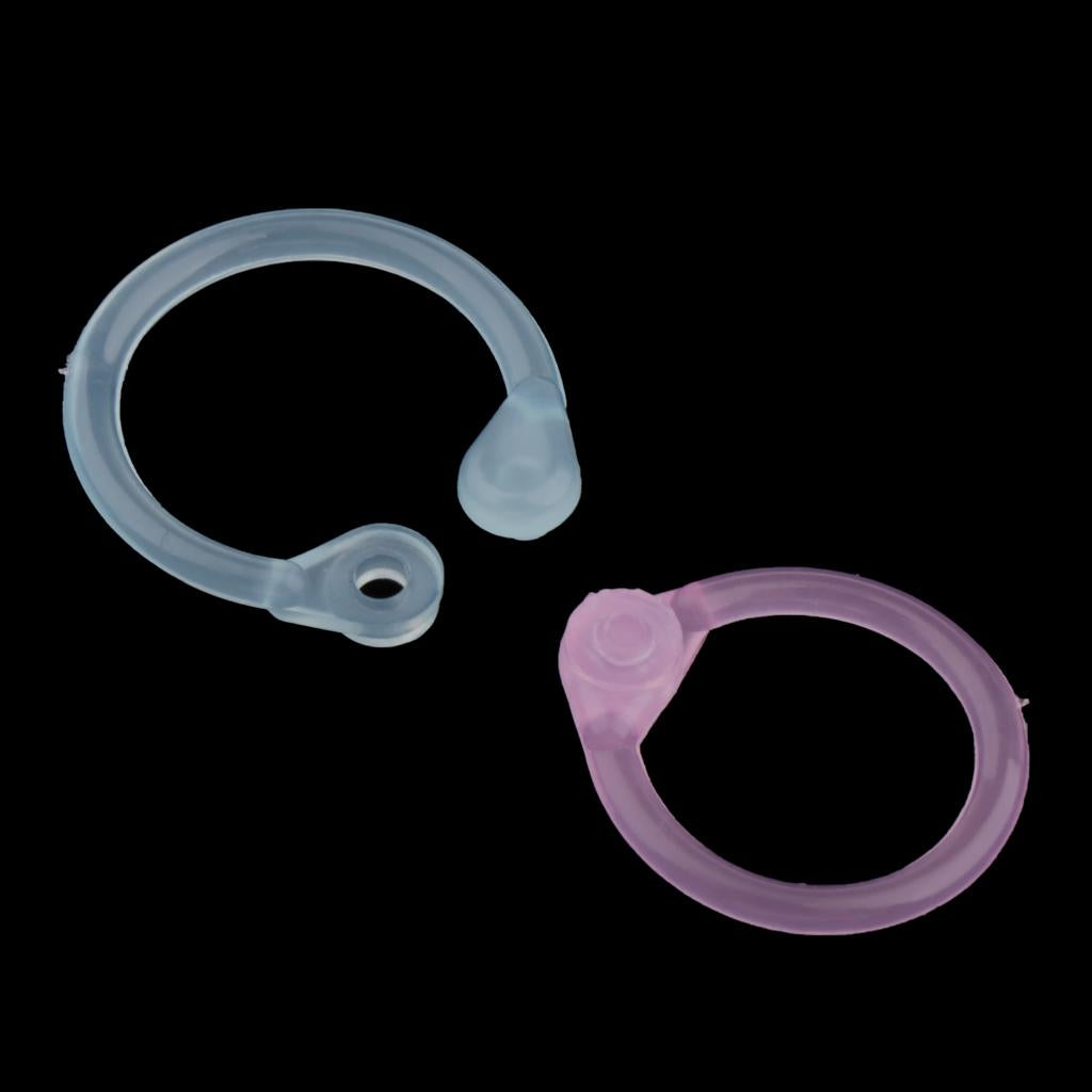 Colored Easy Ring Paper Book Loose Leaf Binder Circles S Clear Pink+Blue