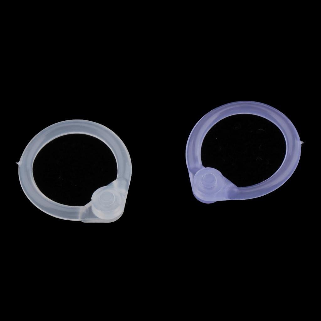 Colored Easy Ring Paper Book Loose Leaf Binder Circles S Clear White+Purple