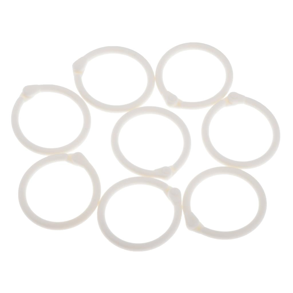 Colored Easy Ring Paper Book Loose Leaf Binder Circles XL White