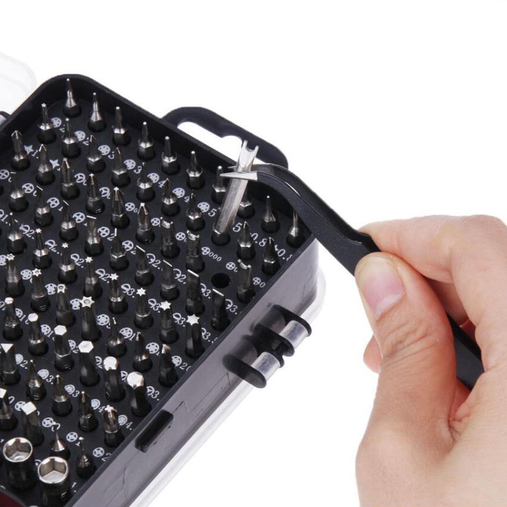 110 in 1 Magnetic Precision Screwdriver Set Phone Computer Repair Kit Black