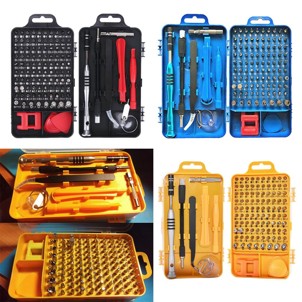 110 in 1 Magnetic Precision Screwdriver Set Phone Computer Repair Kit Black