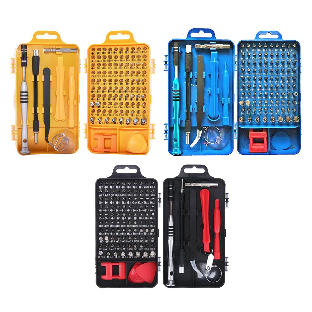 110 in 1 Magnetic Precision Screwdriver Set Phone Computer Repair Kit Black