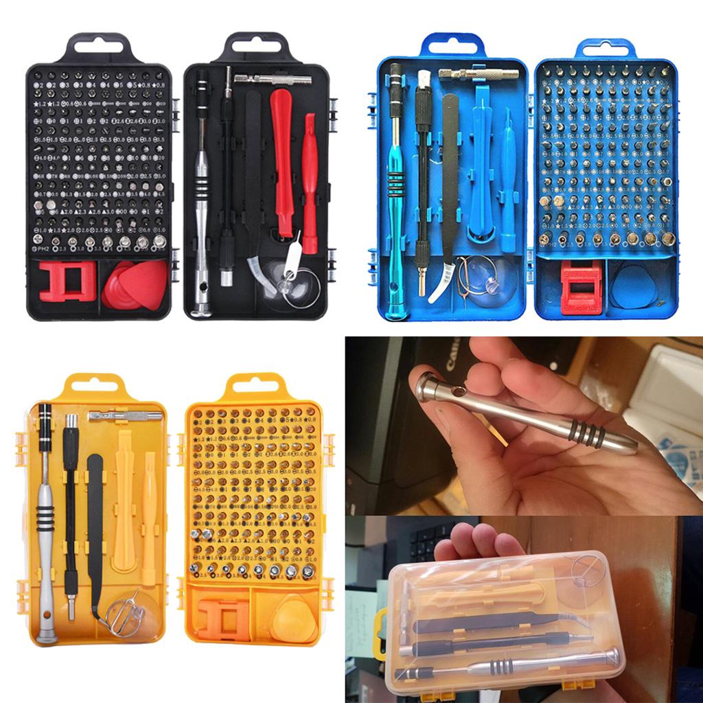 110 in 1 Magnetic Precision Screwdriver Set Phone Computer Repair Kit Black