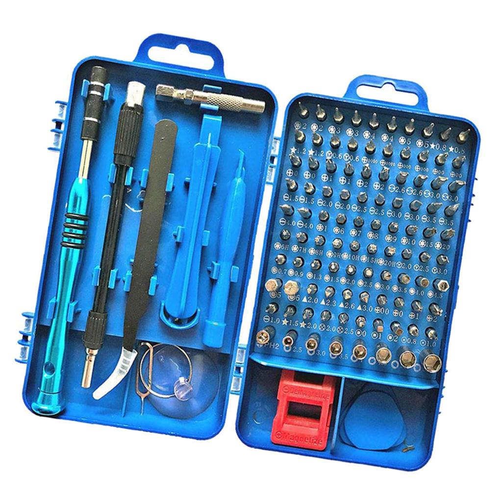 110 in 1 Magnetic Precision Screwdriver Set Phone Computer Repair Kit Blue