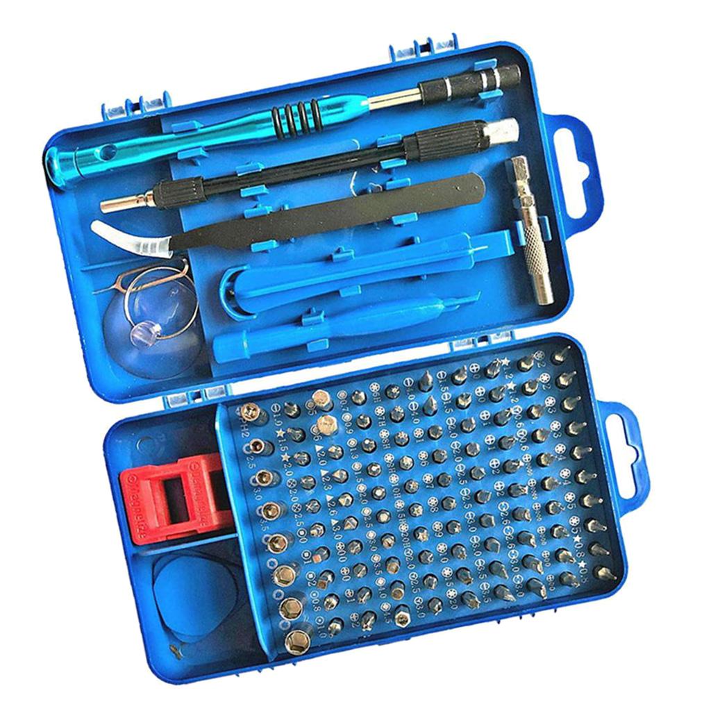 110 in 1 Magnetic Precision Screwdriver Set Phone Computer Repair Kit Blue