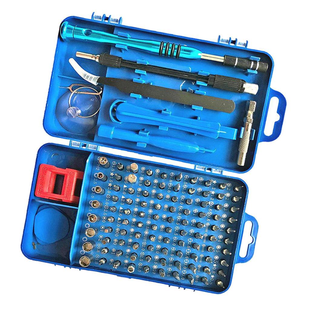 110 in 1 Magnetic Precision Screwdriver Set Phone Computer Repair Kit Blue