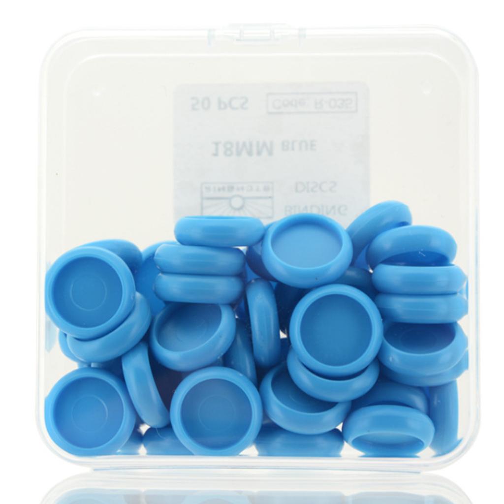 18mm Notebook Loose Leaf Binder Binding Disc Rings Scrapbook Clips Blue