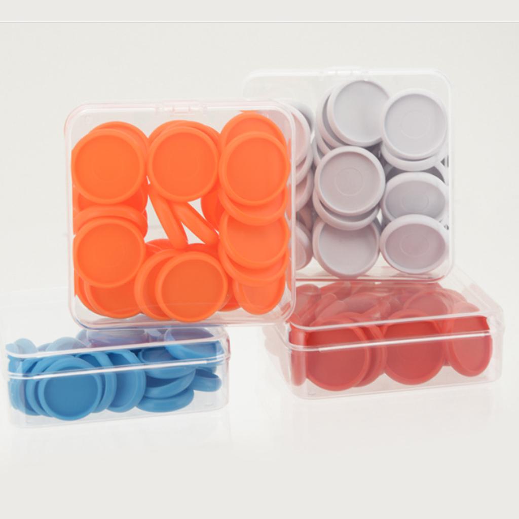 18mm Notebook Loose Leaf Binder Binding Disc Rings Scrapbook Clips Orange