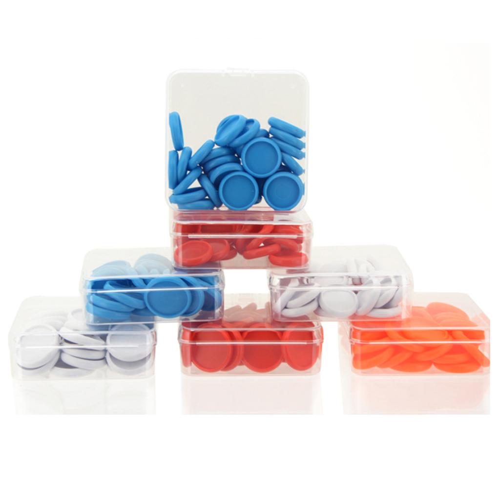 24mm Notebook Loose Leaf Binder Binding Disc Rings Scrapbook Clips Red