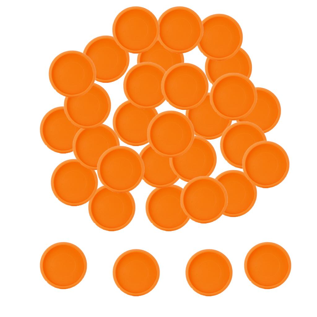 24mm Notebook Loose Leaf Binder Binding Disc Rings Scrapbook Clips Orange