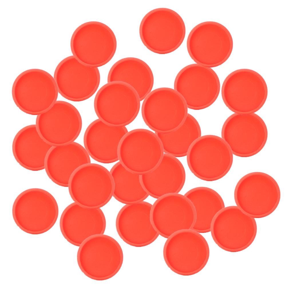 28mm Notebook Loose Leaf Binder Binding Disc Rings Scrapbook Clips Red