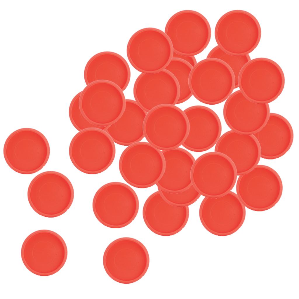 28mm Notebook Loose Leaf Binder Binding Disc Rings Scrapbook Clips Red