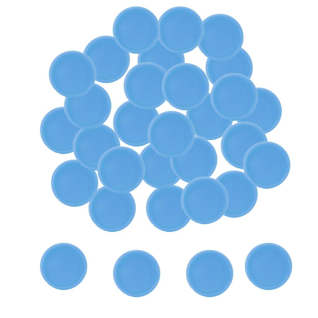 28mm Notebook Loose Leaf Binder Binding Disc Rings Scrapbook Clips Blue